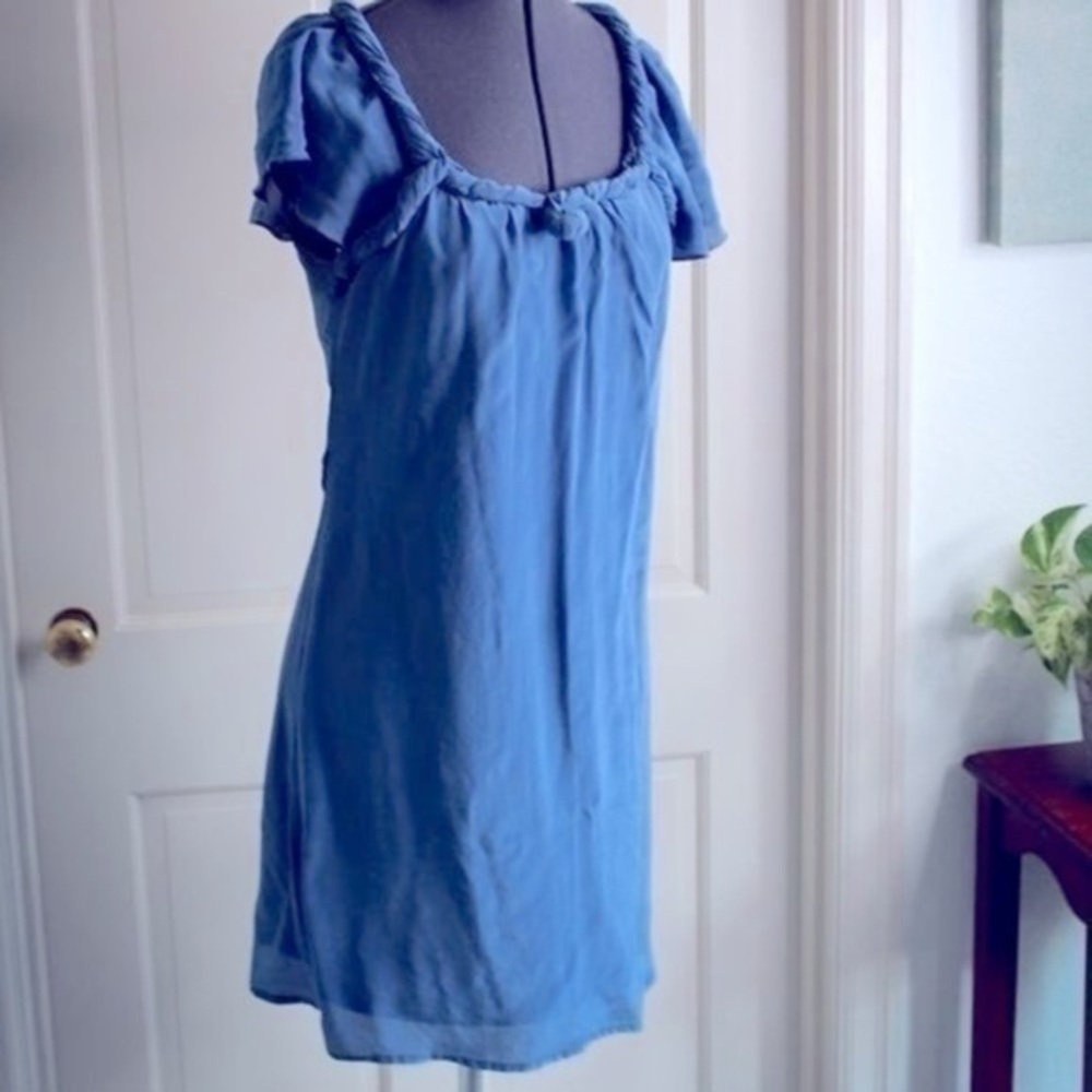 LOVE 21 dress blue silky dress Small
